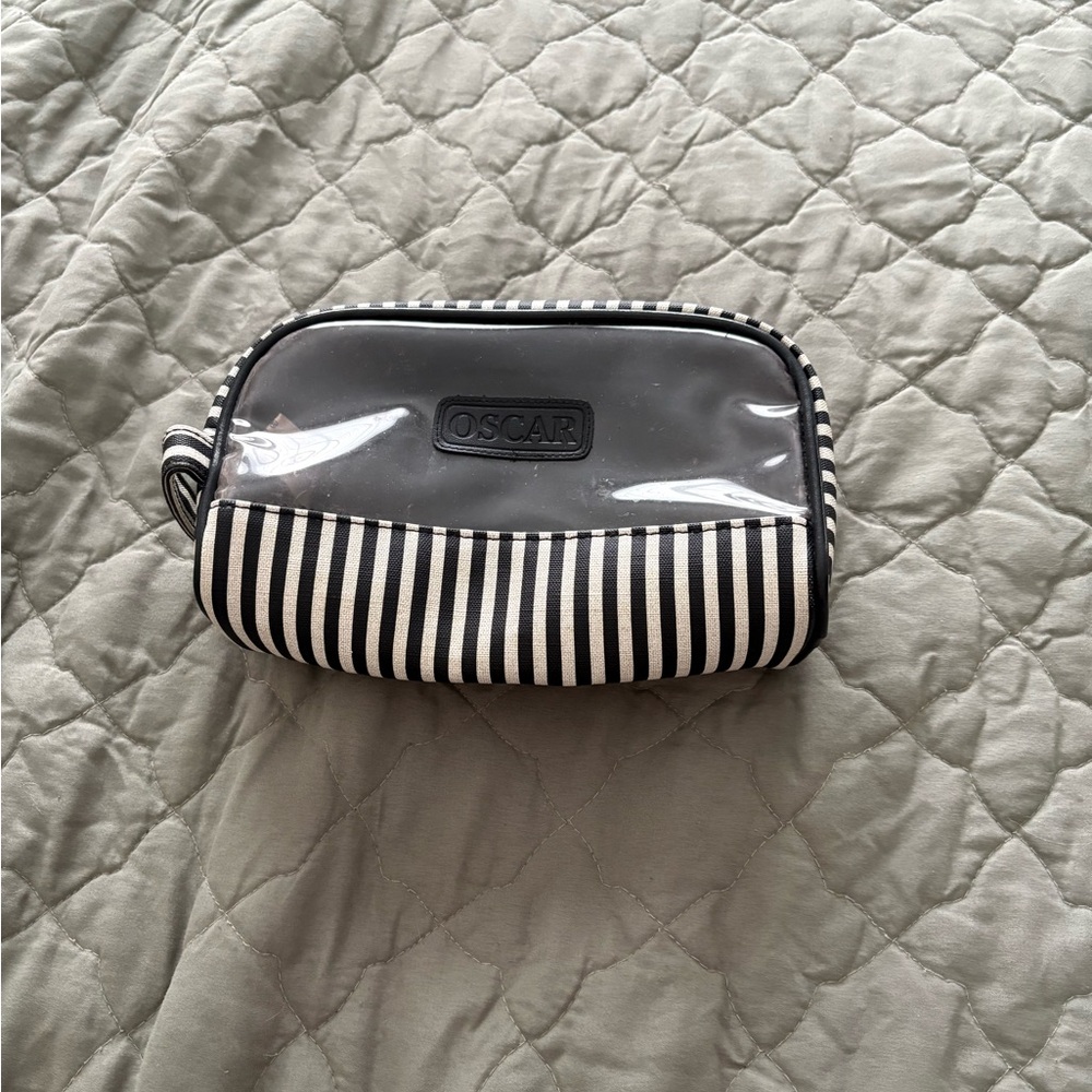 Oscar Striped Cosmetic Bag